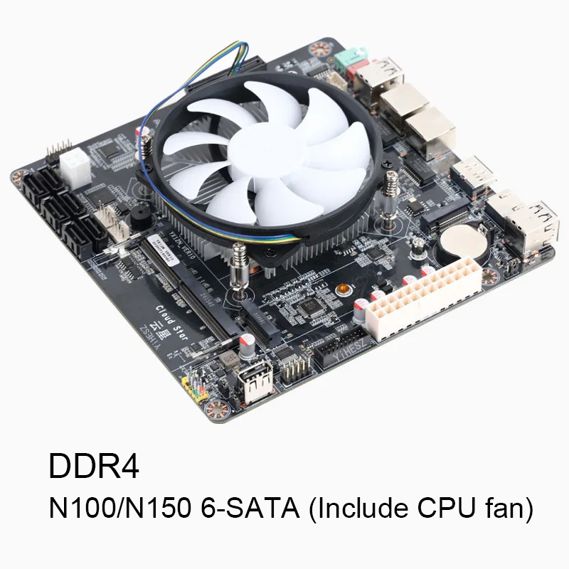 6-Bays N100/N150 NAS Motherboa - огляд і ціна Nas Motherboard N100 6 Sata
