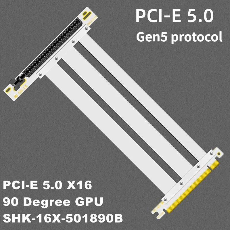 PCIE 5.0 x16 Riser Cable, Perf - огляд і ціна Pcie 4.0 X16 Riser Cable 90 Degree