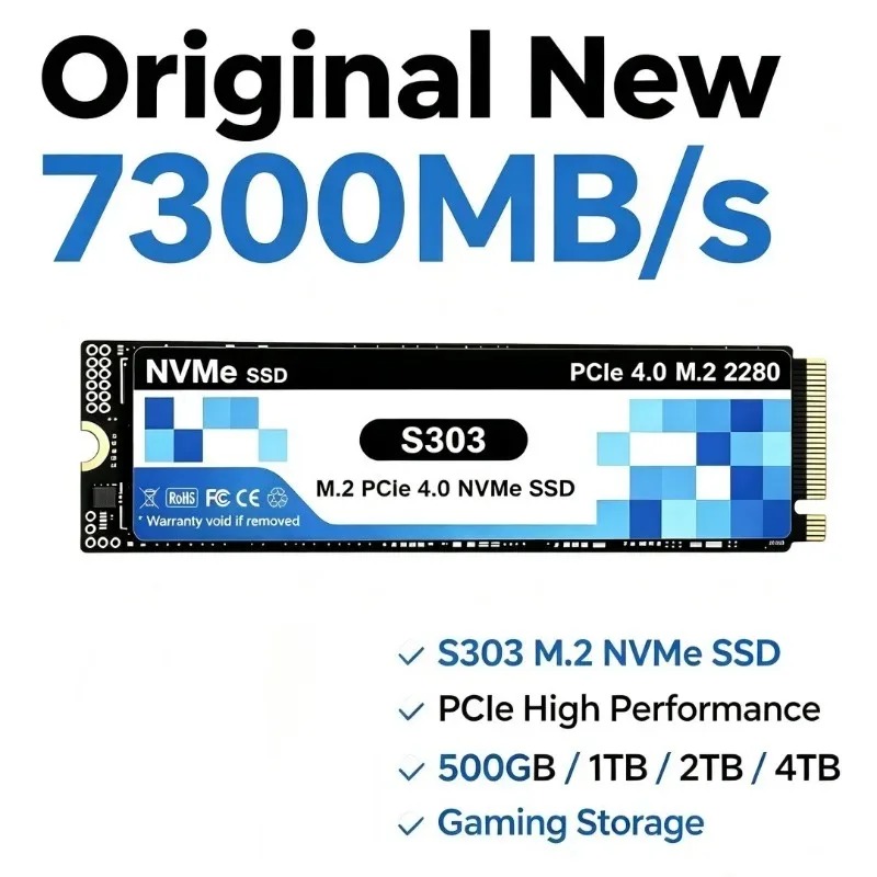 S303 4TB SSD NVMe M.2 PCIe 4.0 - огляд і ціна M.2 Nvme 4Tb Pcie 4.0 Ssd