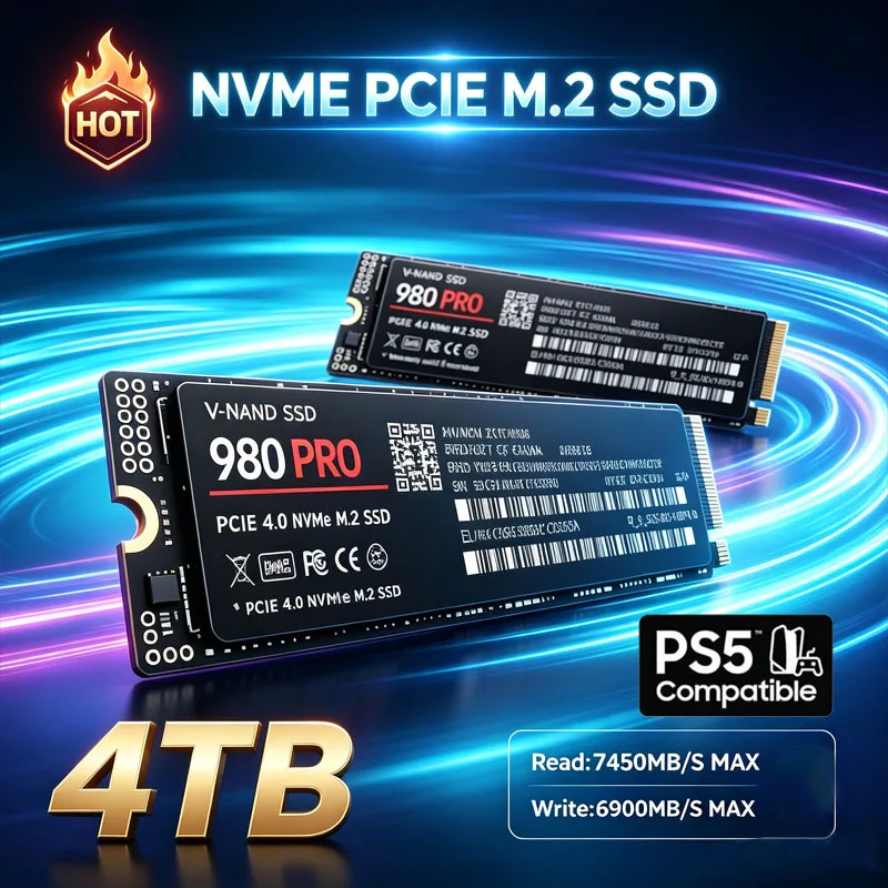 Gaming M.2 NVMe SSD 980 PRO PC - огляд і ціна M.2 Nvme 4Tb Pcie 4.0 Ssd